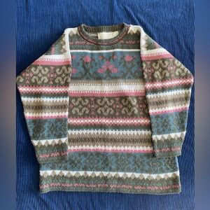 Spring Floral Vintage Made in USA Sweater United States sweaters